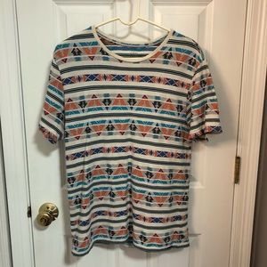 Men’s Pacsun Colorful Patterned T-Shirt Size M